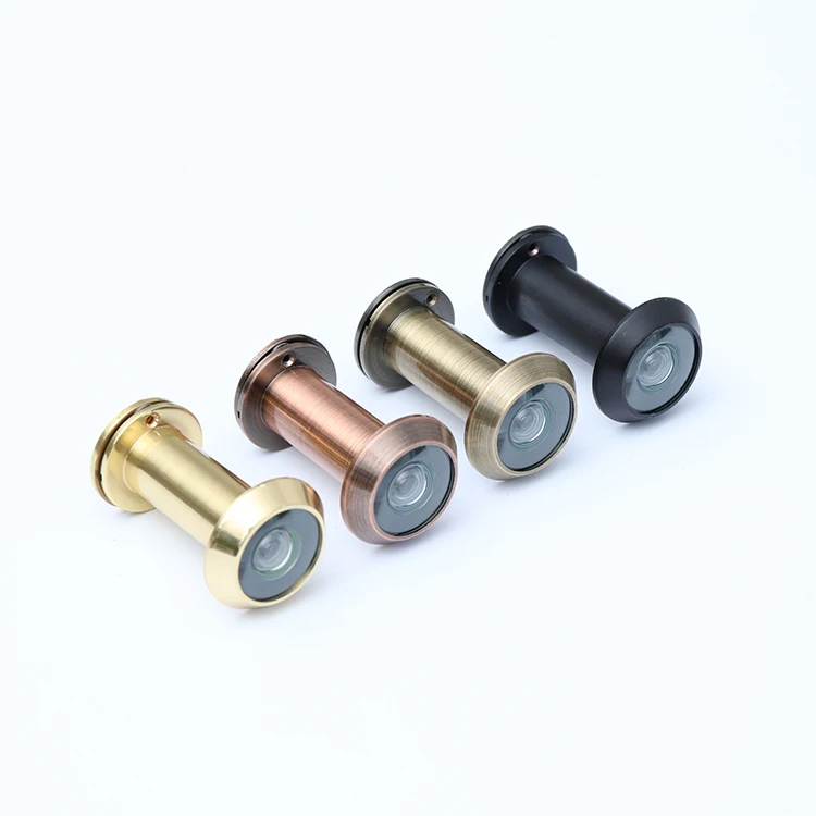 High quality 220 degree peephole glass lens magnifier door eye viewer