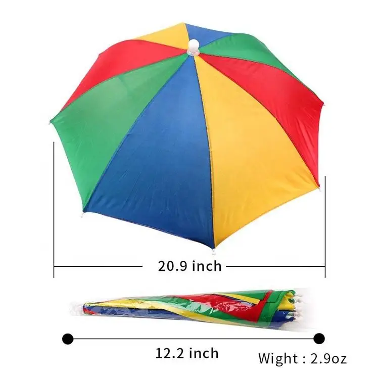 New design wholesale summer customized popular sun mini umbrella hat for adult