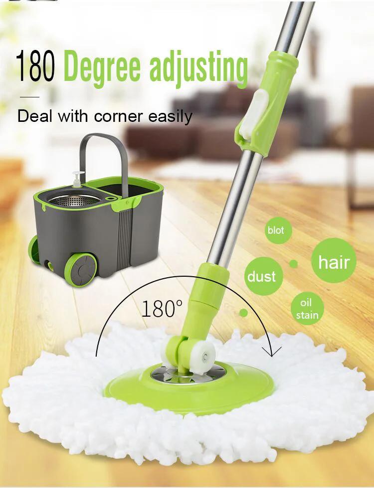 Hot Sale Household Cleaning Products Rotating Large Capacity Mop Set Household Large Roller Handle Double Drive Mop Bucket