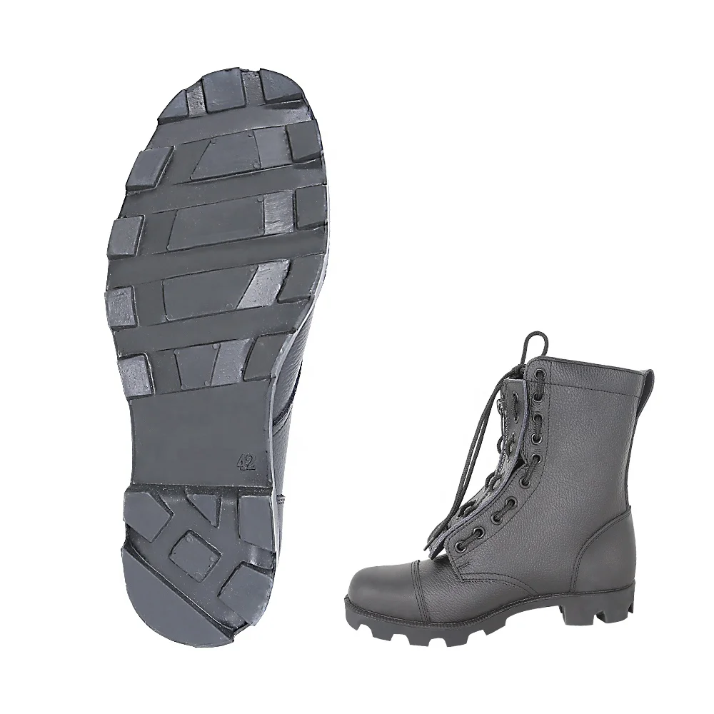 KMS Wholesale vulcanized Leather Botas De Combate Botas Tactico Bottes Tactiques Tactical Boots Shoes For Men