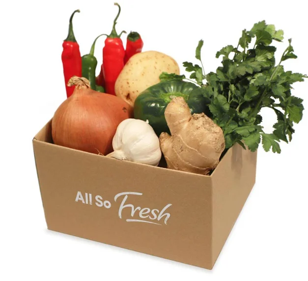Strong good quality recyclable cardboard carton for fruit and vegetable packaging box