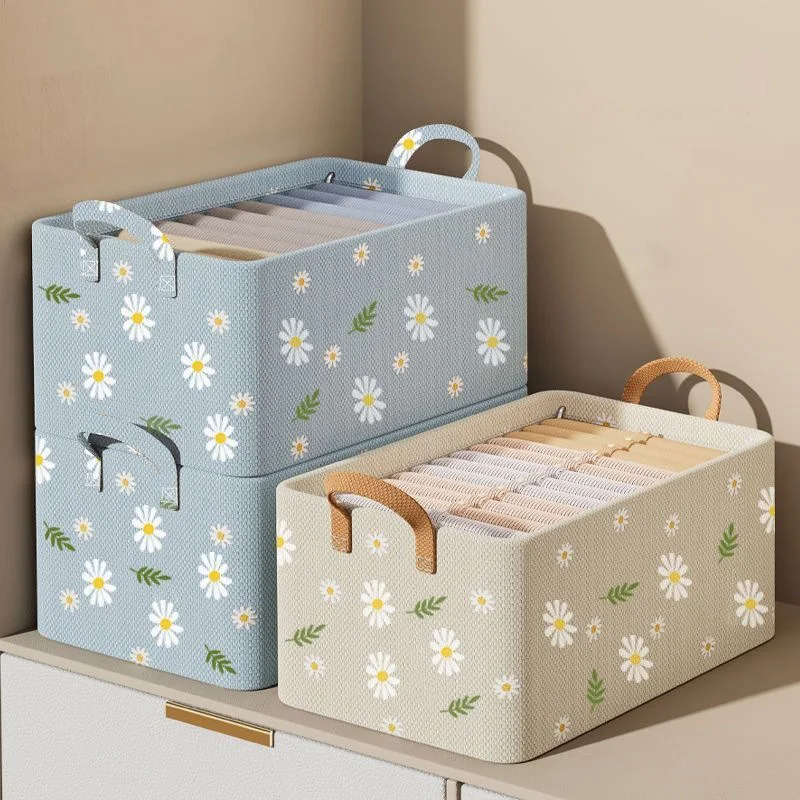 Household Hot Sale Clothes Organizer Closet Storage Washable Wardrobe Drawer Organizer For Clothes Jeans Underwear Storage Box