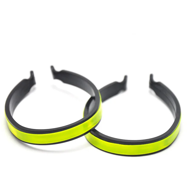 2 X Reflective Trouser Clips Safety Strips Outdoor Cycling Bicycle Pants Clip Bands