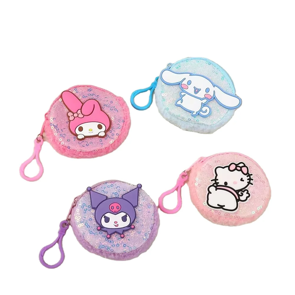 Ready To ship Pendant Purses Kawaii Bluetooth Earphone Storage Bag Key Packet Waterproof Pouch Portable Anime Wallet Keyrings
