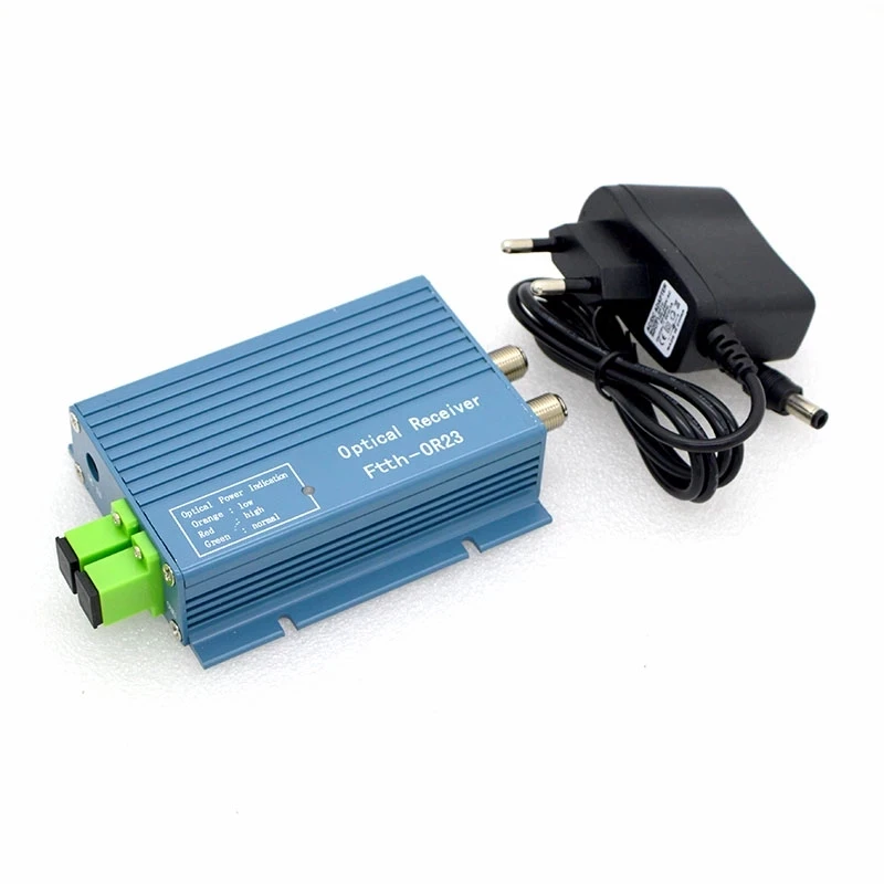 CATV optical receiver mini node with WDM with 2 output port 1550nm Fiber Optic equipment Receiver sc core AGC micro ftth node