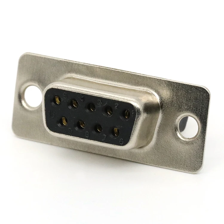DB Connector Dual Row D-SUB 9Pin DB9 Female Receptacle Connector