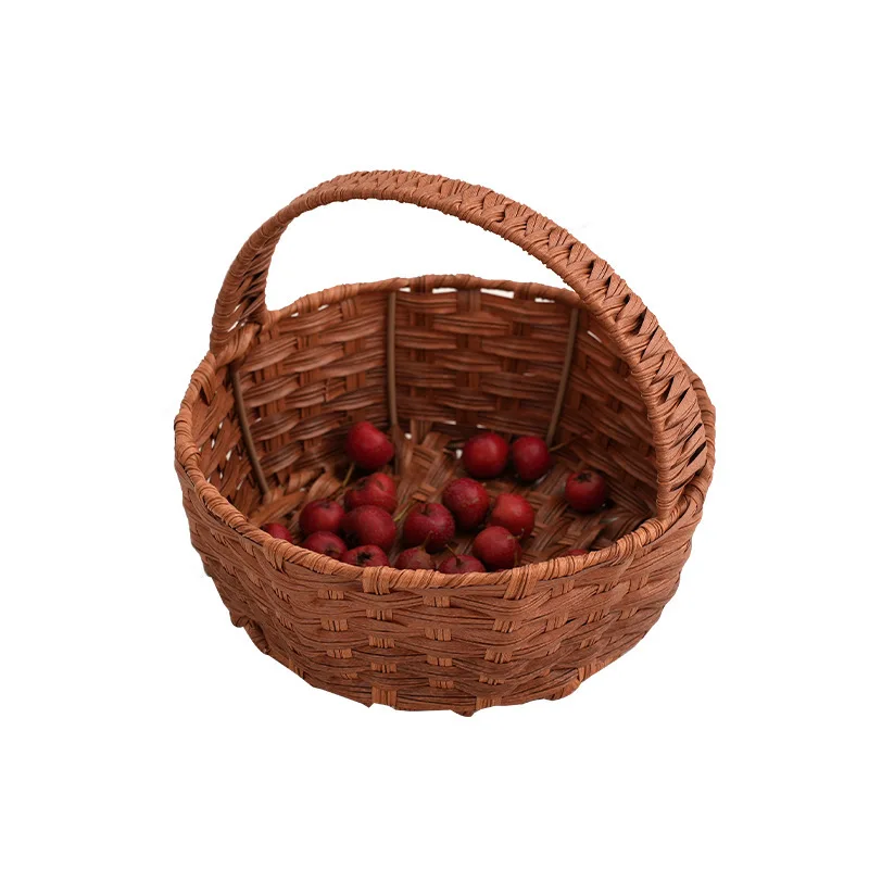 Wholesale Bunny Easter Baskets Rabbit Harvest Flower Girl Woven Baby Boy Gift Fruit Birthday Basket with Handle