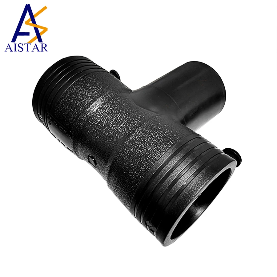 Aistar 63mm Single Layer Tee / HDPE Petroleum Pipe Fitting for Use on Filling Stations