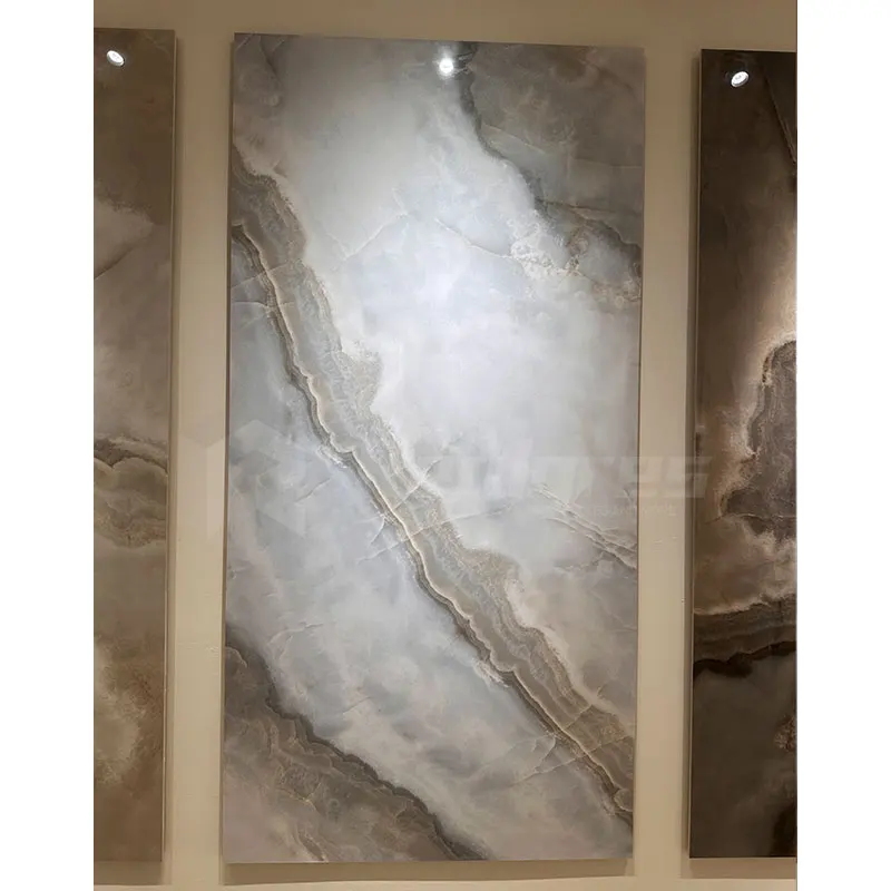 Realgres Blue Sintered Stone Porcelain Tiles With Marble Aesthetics for Walls and Floors Large Format Porcelain Slabs