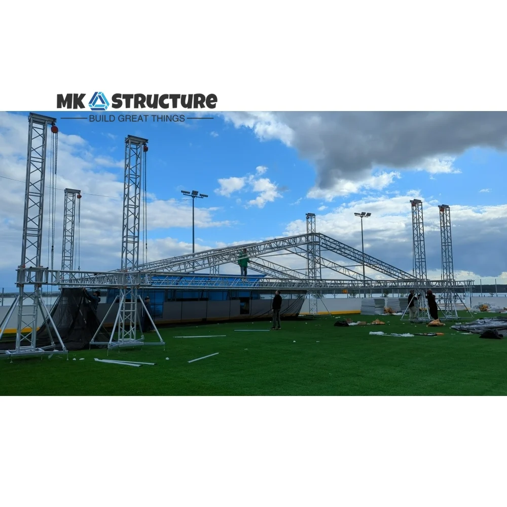 Manufacturer Aluminium Display Speaker Truss Lifting Line Array Stand Truss Stage Platform