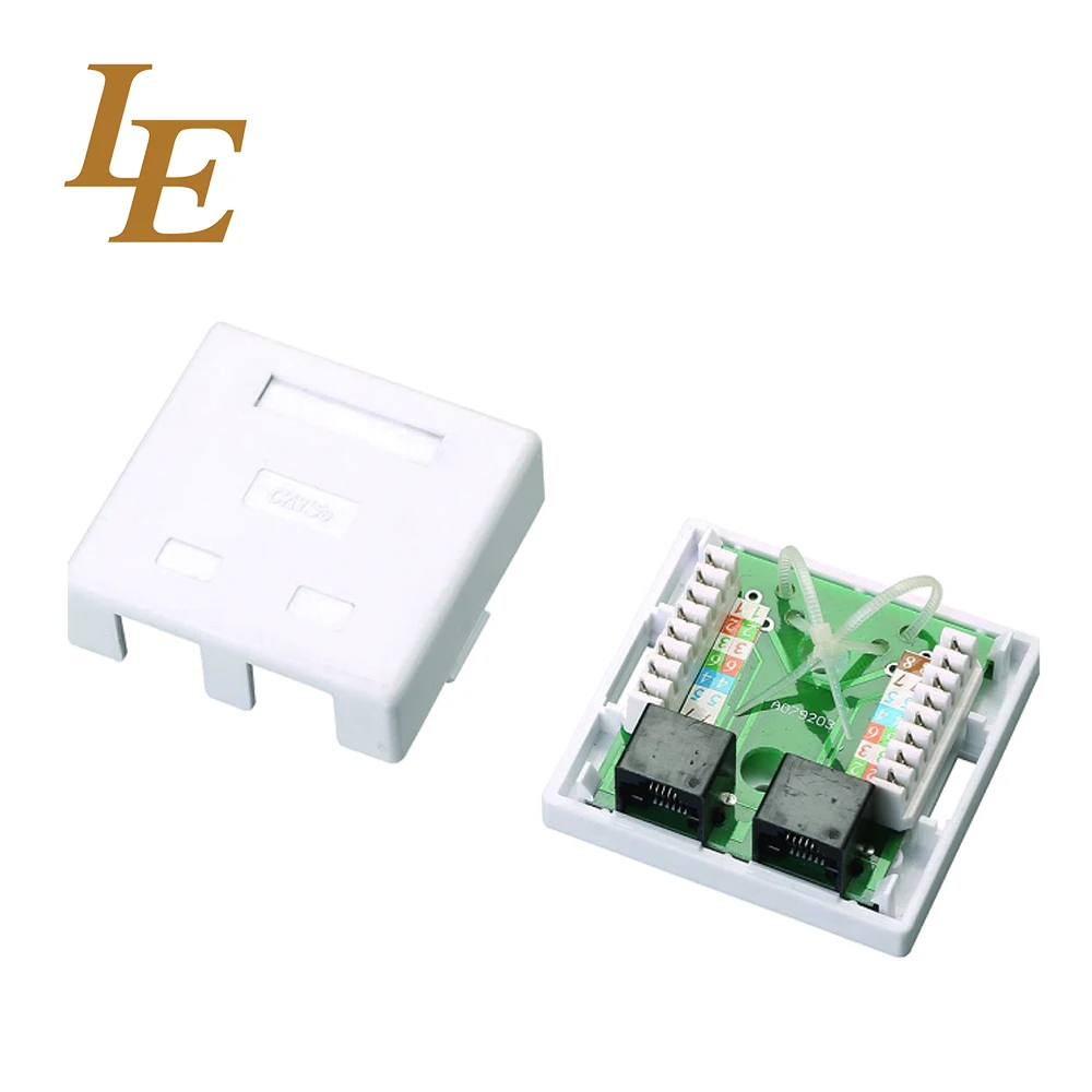 Cat5e Cat6 RJ45 Module FacePlate Jack Cable Wall Plate