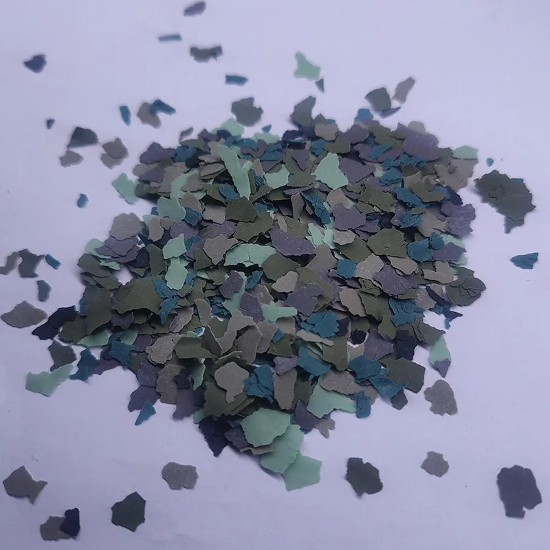 1/6 Durable Epoxy Seal Decorative Flakes coloured vinyl flake chips for workshop floors and commercial floors