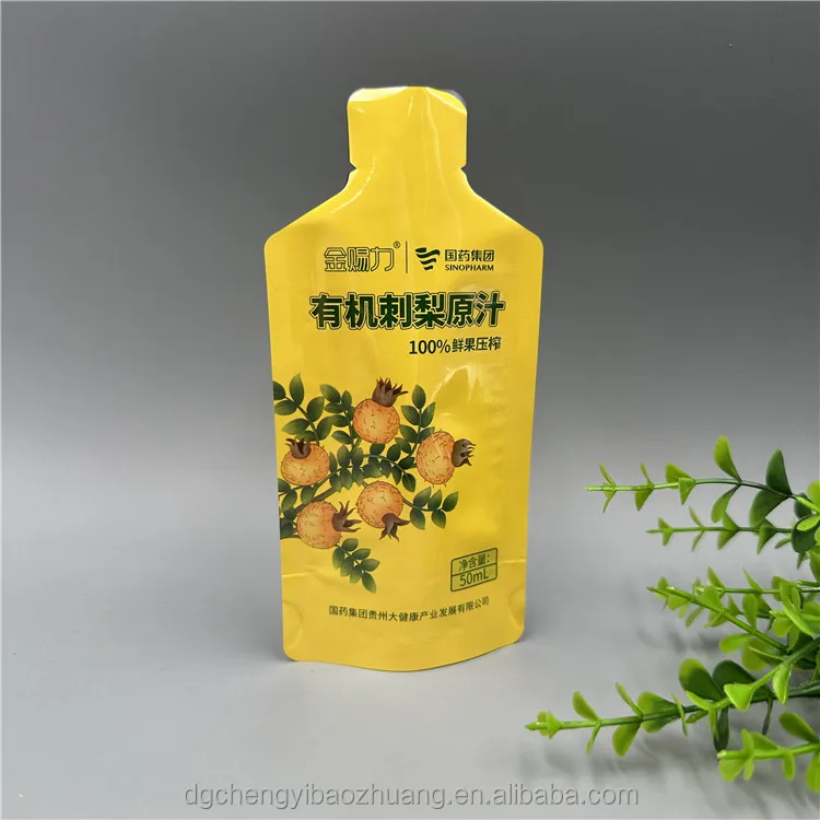Custom 1 oz  Beauty Drink Packed Sachet Gel Honey Packaging Pouches 30ml Supplement Energy Drink Pouch Collagen Liquid Foil Bags