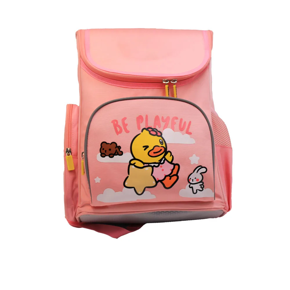 Manufacturer hot selling ergonomic spine protection casual school boys and girls zipper pillow cartoon mini bag for school