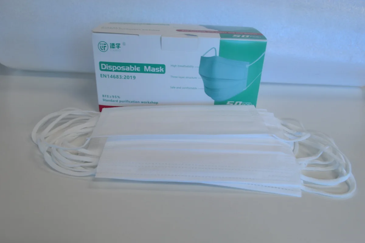 Private Label Black Colores Surgical Disposable Medical Facemask Mascarilla