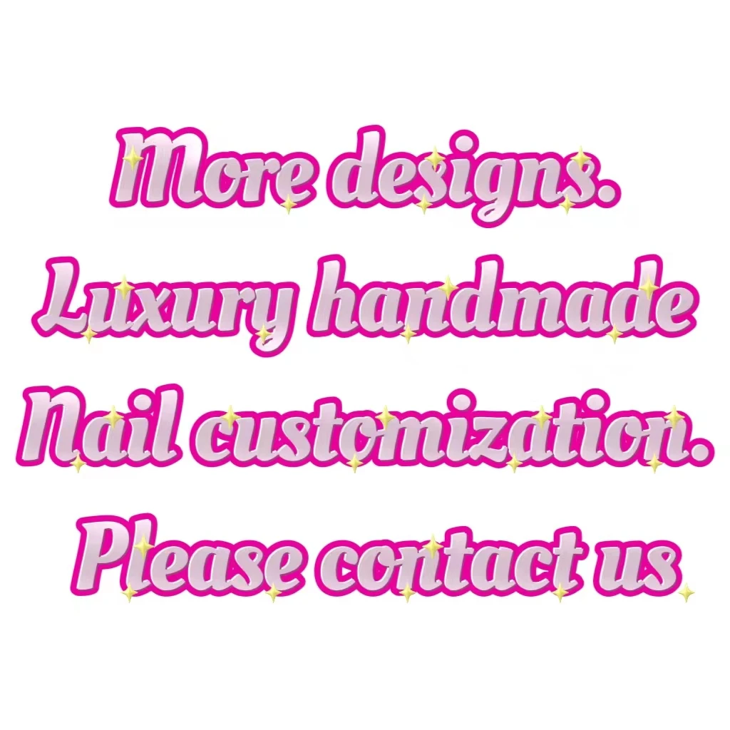 Luxury Designed False Nails Long Short Custom Logo With Box Press On Nails Artificial Nails With Glue For Woman
