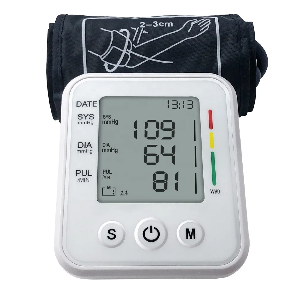 
Hot sale cuff arm blood pressure monitor automatic medical blood pressure monitor for sale 