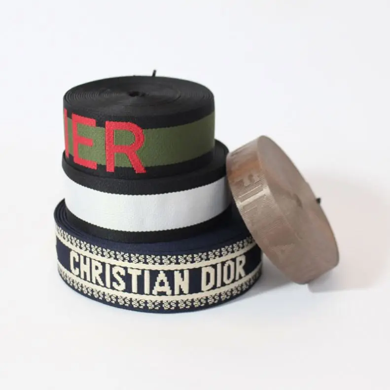 New product Custom polyester/Nylon /PP Jacquard polyester printed Wide and narrow jacquard Webbing strap tape