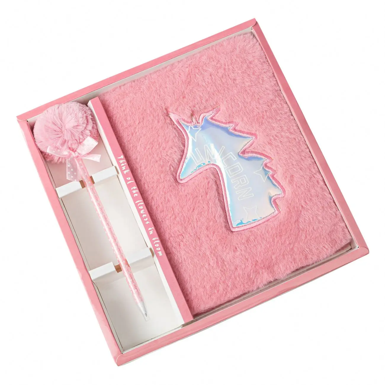 Настраиваемый OEM прямая цена вышивка плюшевый пушистый персонализированный журнал A5 милые школьные канцелярские принадлежности на заказ детский блокнот