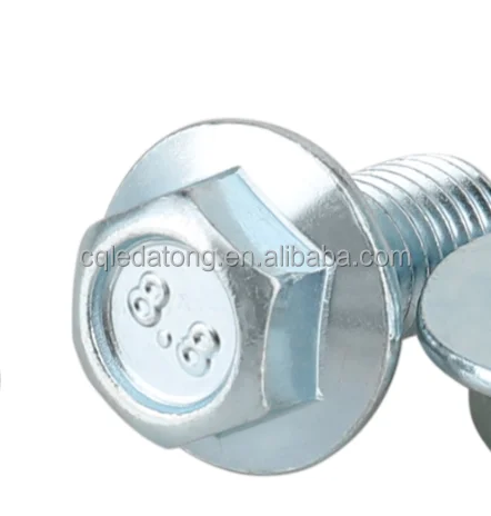 stainless steel M5 M6 M8 M10 zinced  internal thread hexagon screws  hex head GR5 flange bolts and screws