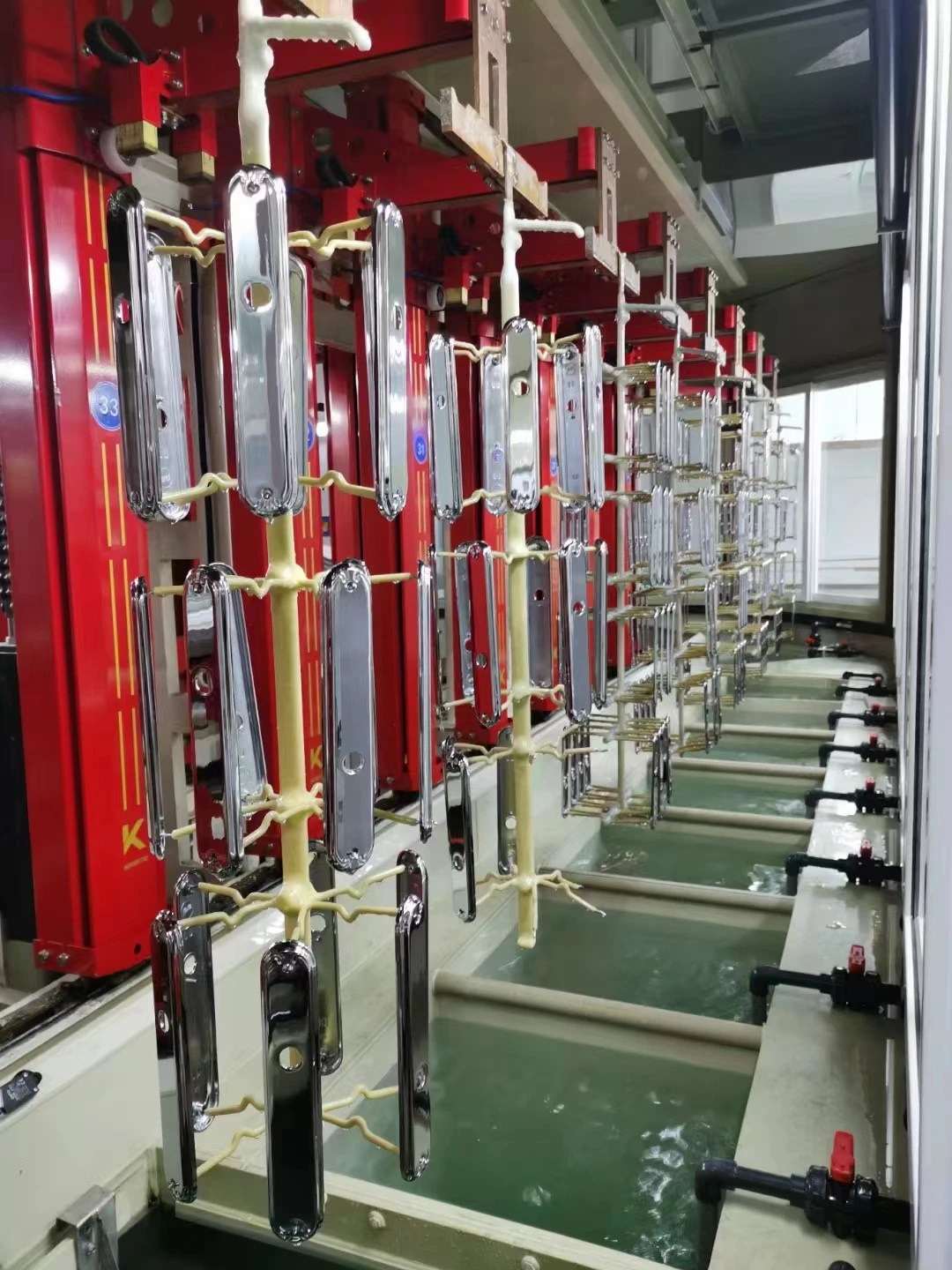 New Product Electroplating Automatic hanger Rack Plating Production Line Vertical Lifting Plastic Nickel Chrome Line