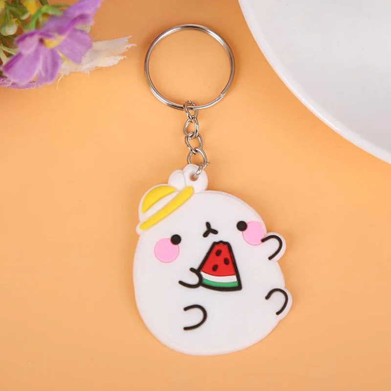 Custom design soft 2D rubber PVC key chain Hot sell Children cartoon plastic Manufacturers Wholesalers Logo