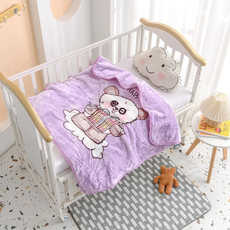 wholesale Super soft baby raschel blanket heavy 1 ply korean mink blankets weighted blankets for kids