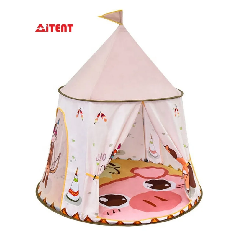 Indoor Outdoor Children Playhouse Play Game Tent Kids Castle Tent peetee