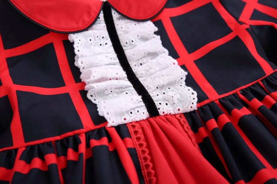 OEM 2021 Clothing Sets Baby Girls Plaid Baby Girl Princess Dresses with Bonnet 3 Pieces Set Baby Girls Party Wear Dress