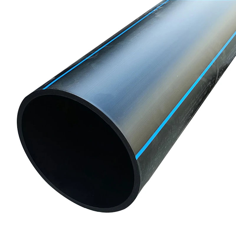 PE100 Water Supply Pipe Plastic Water Pipe Black Hdpe Irrigation Drainage Pipe