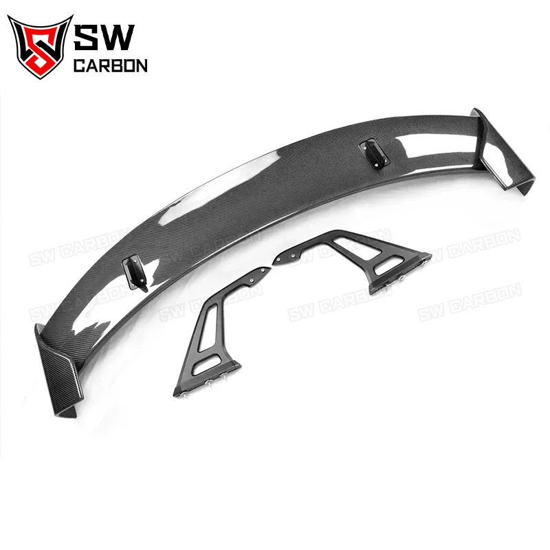 Carbon Fiber AD Style Swan Neck Wing for BMW F87 M2 Coupe Rear Trunk Spoiler Lip Guide Wing Lip Rear Wing