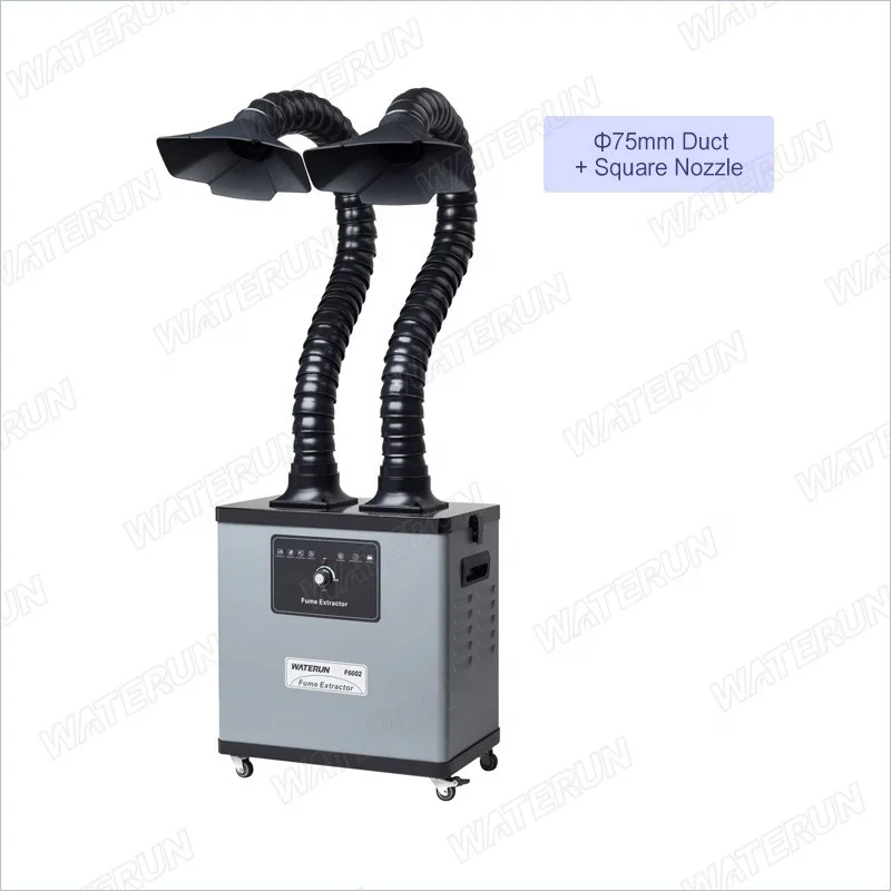 200W Smoke Purifier Fume Extraction System Hepa Solder Fume Extractor Dual