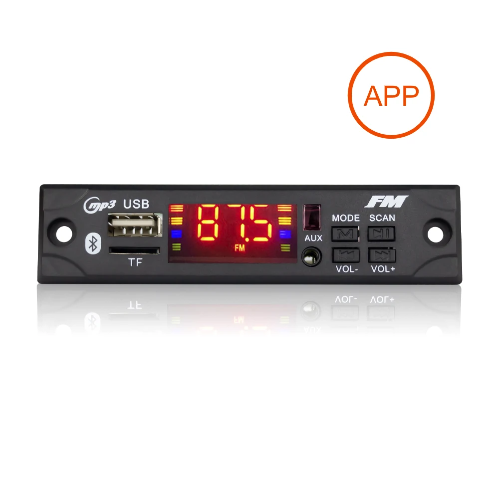 Беспроводная Плата декодера с Bluetooth mp3-плеер автомобильный аудио USB TF FM радиомодуль 5 в 12 В MP3 WMA дистанционным управлением
