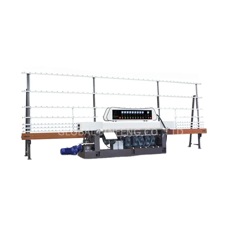 11 motors glass straight line edging machine glass production portable grinding and polishing machine