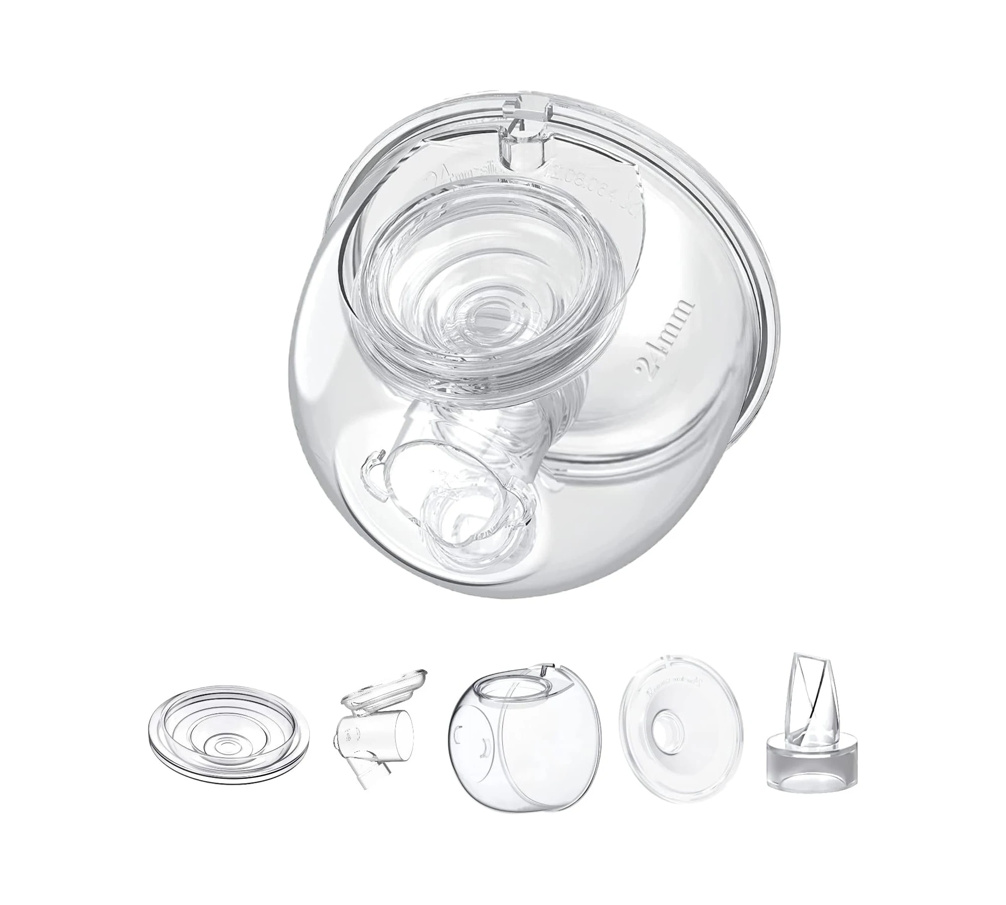 Breast Pump Parts Silicone Baby Feeding Wearable Electric Breast Pump Parts Milk Collection Cup Accessories