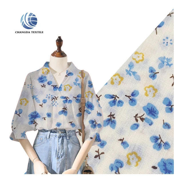 Textiles And Fabrics Custom 100% Cotton 40*40 133*72 Printed Woven Fabric For Women Sheer Linen Cotton Canvas Fabric For Bag