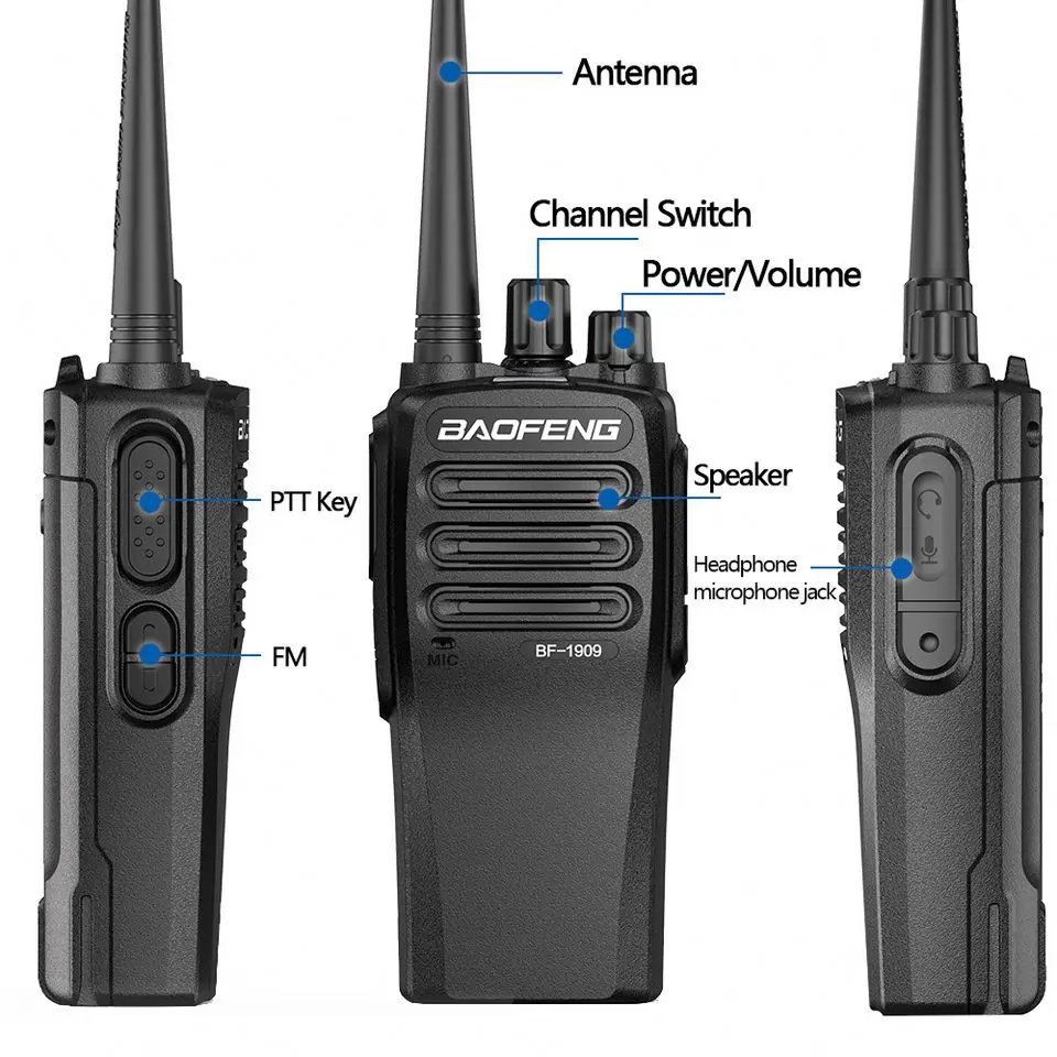 Baofeng  Global mini walkie talkie DR-1909U Handheld Digital Analog Wireless Long Range Transmitter Professional Walkie Talkie