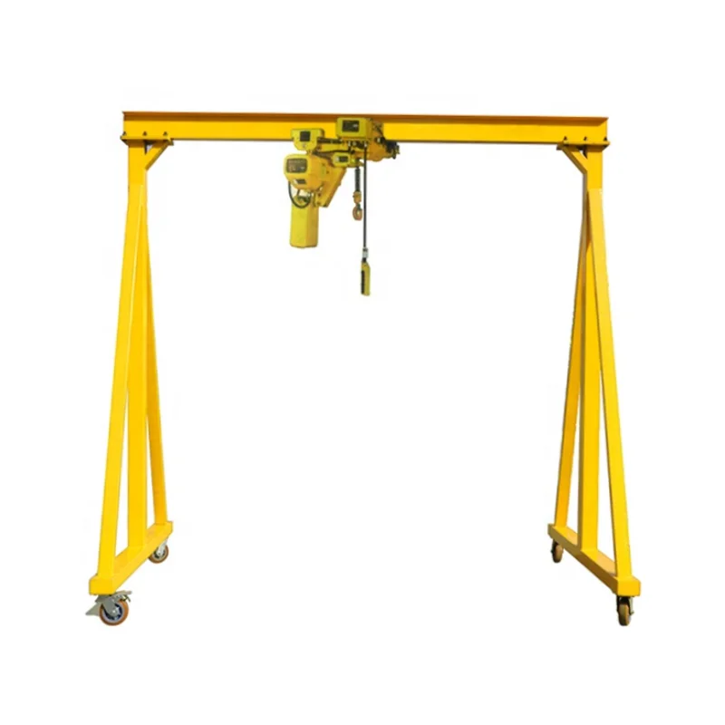 mobile portable gantry crane to move goods easily