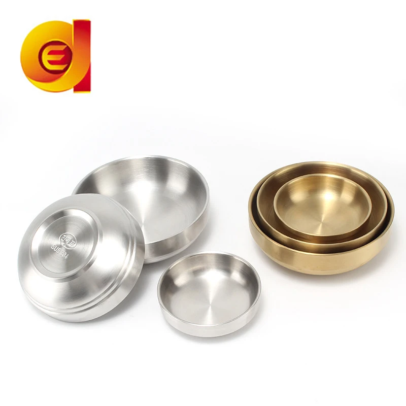 Japanese And Korean Stainless steel Multiple Sizes Flavor Dish Plate