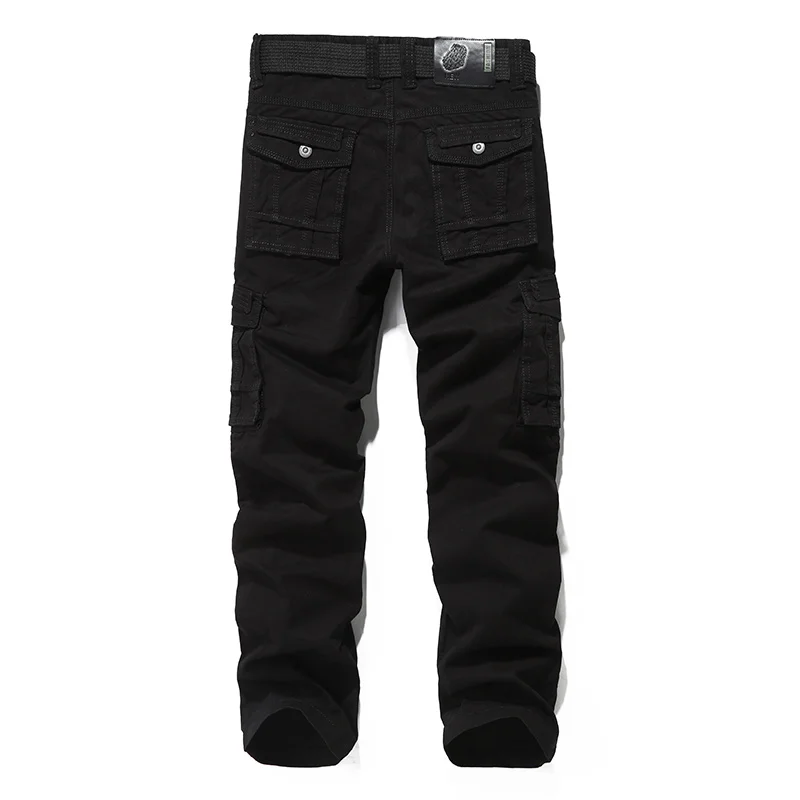 2023 Multi-pocket Cargo Pants Men Harajuku Hip Hop Streetwear Joggers Man Elastic Waist Sweatpants Tech Wear Design For USA