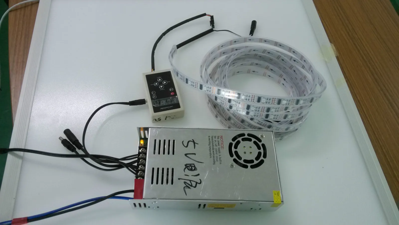 IP67 SMD 5050 Гибкая DC5V Адресуемая RGB Светодиодная лента WS2801 умная