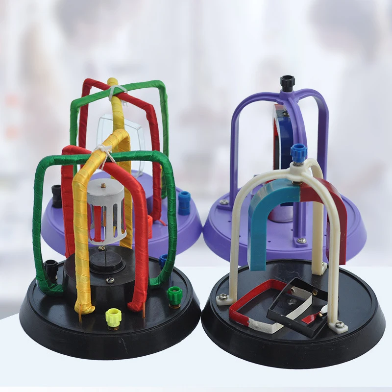 High school physics experiment equipment instrument Three-phase motor principle demonstrator Permanent electromagnetic field