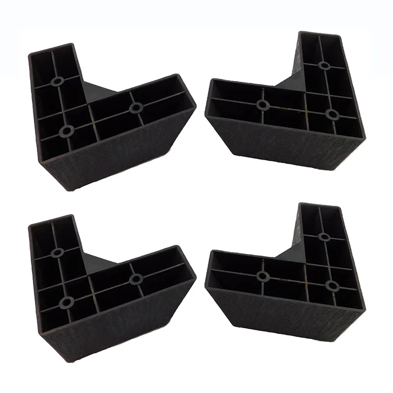 Brand new PP abs/pp furniture feet black adjustable bed cheap plastic legs