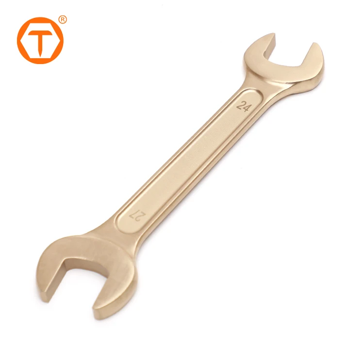 Aluminum bronze hand safety tools anti-spark double open end wrench anti spark non sparking tools