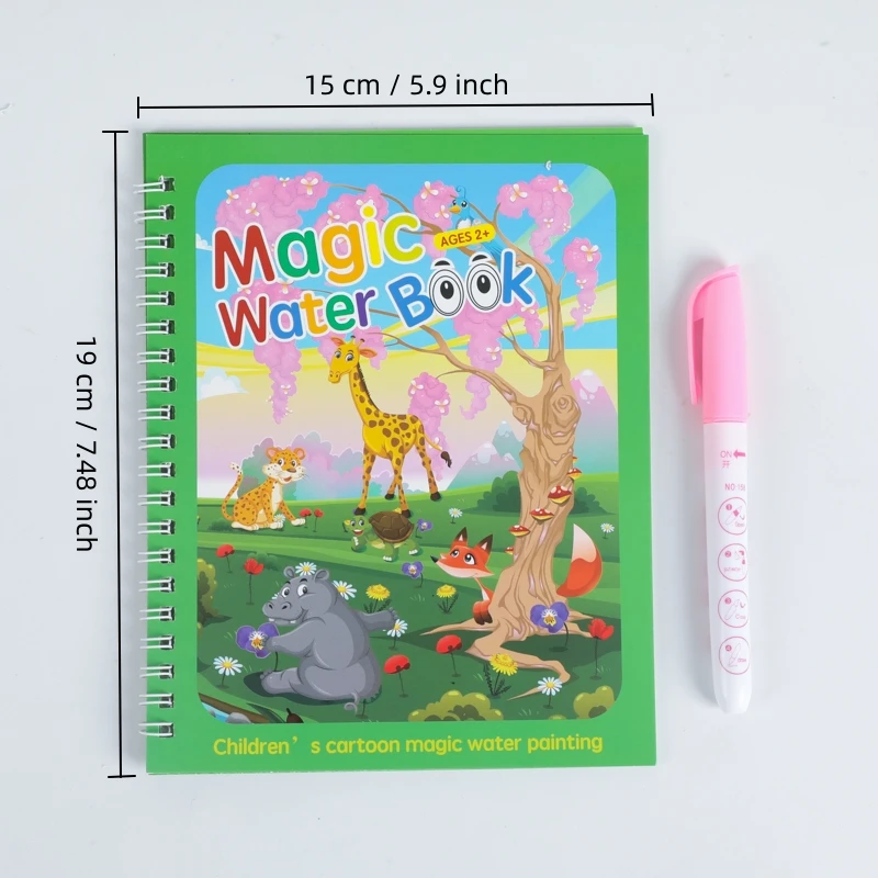 Wholesale Cheap Magic Water Books for kids Reusable Drawing Book Magic Water Coloring Book With Pen