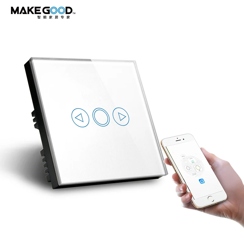 Glass Panel Tuya APP Smart Touch WiFi Dimmer Switch for LED Lights With Amazon Google Home Alexa