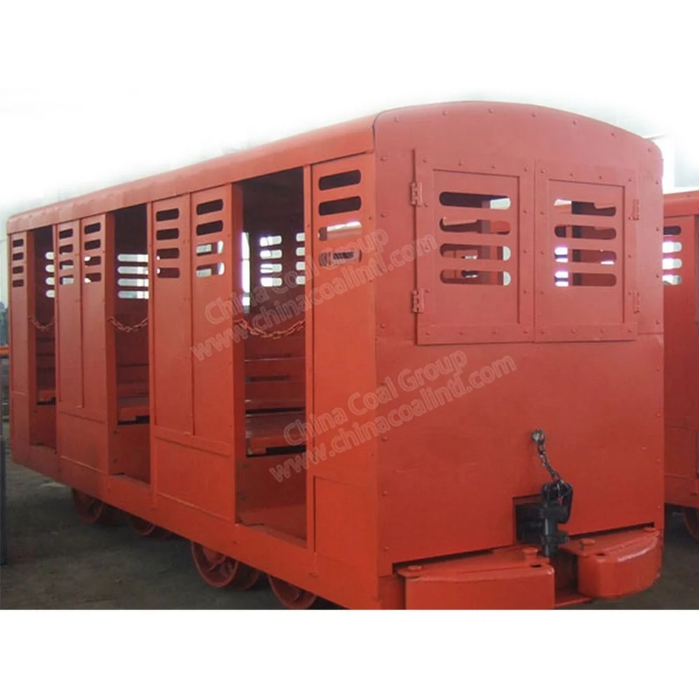 PRC12-6 PRC18-9 Underground Personnel Carrier Coal Mining Man Transporter Dolly Cart Passenger Car