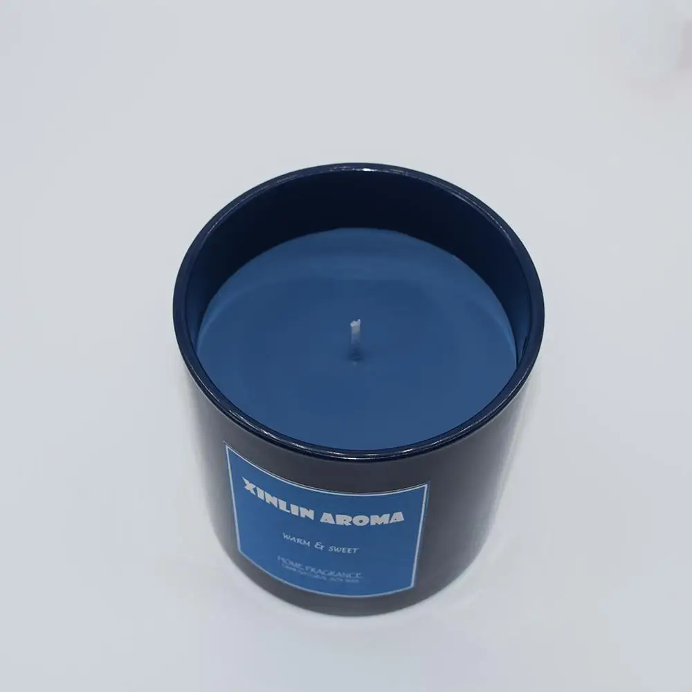 Large size glass jar scented candles Long time Burning  Wood Wick Soy wax  aromatheropy  candle