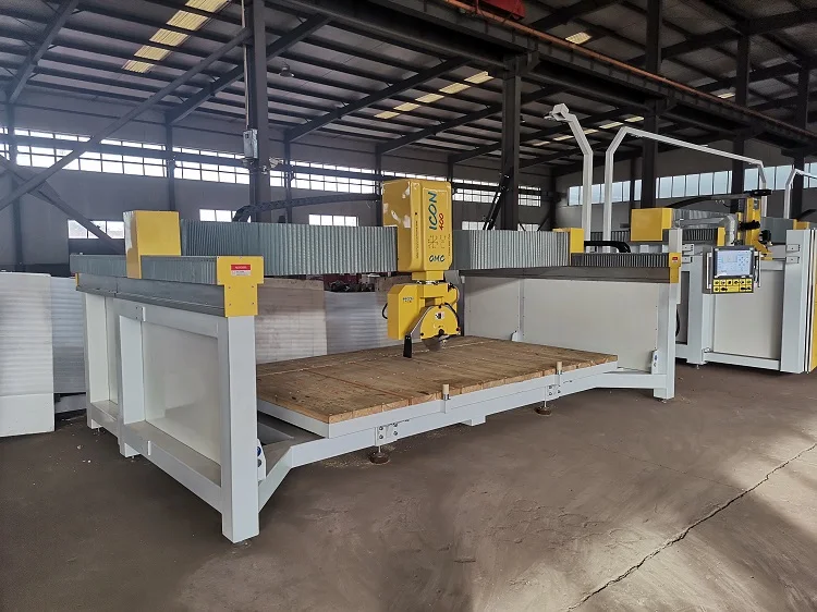  ICON400 5 axis CNC станок для резки камня мостового типа гранита мрамора countertop