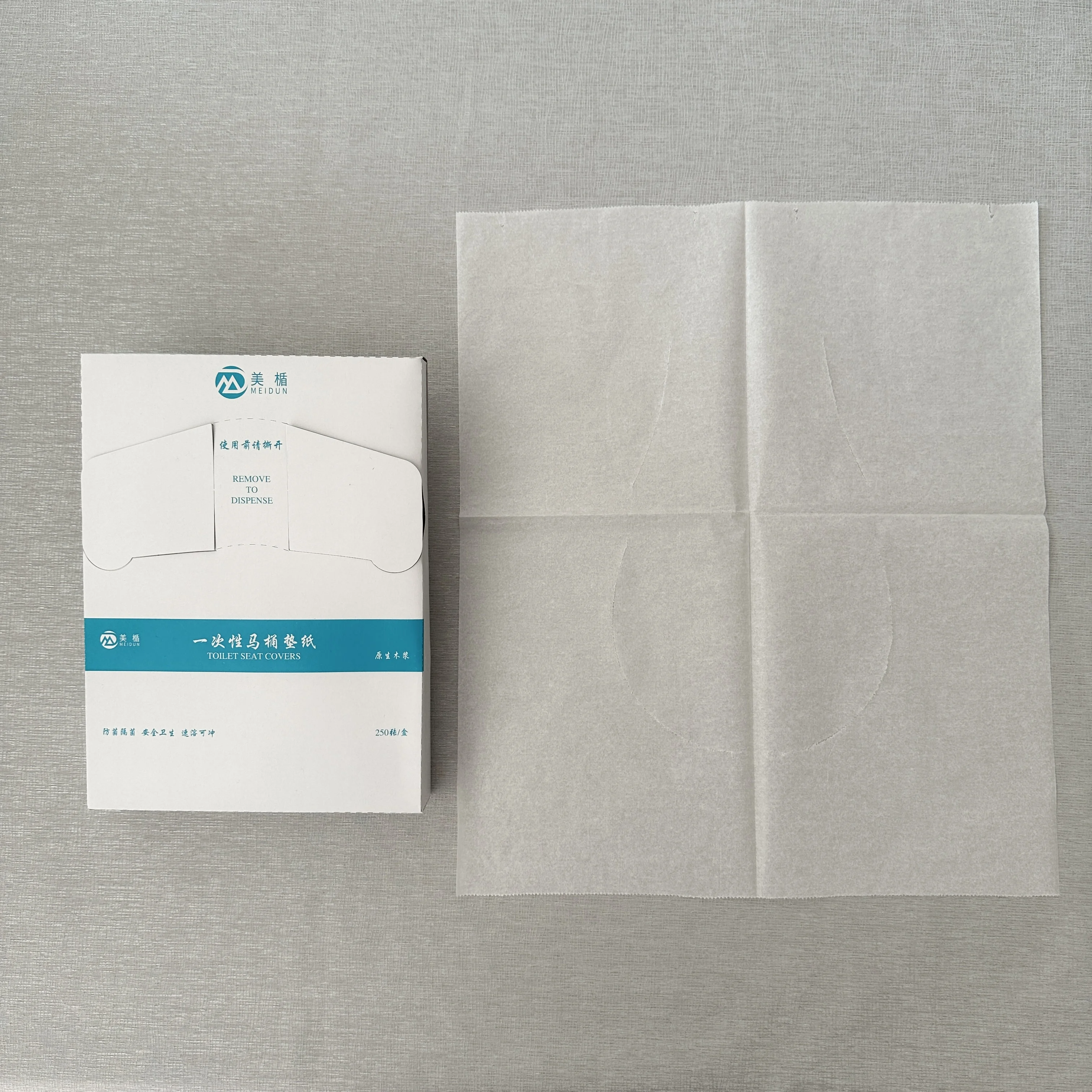 Hygienic Disposal Toilet Seat Covers Flushable 200 Pieces 16g Pocket Toilet Seat Paper Pad For Plane Hotel Travel